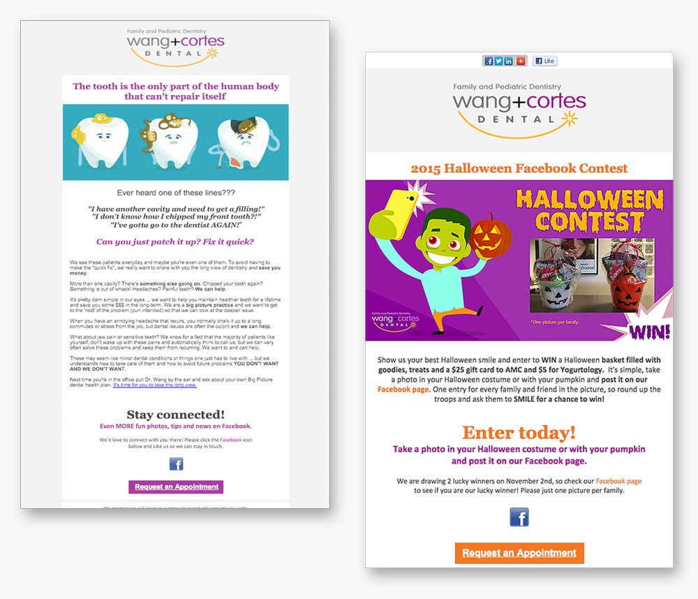 Content image for dental email marketing