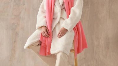 Content image for white warren cashmere travel wrap sale